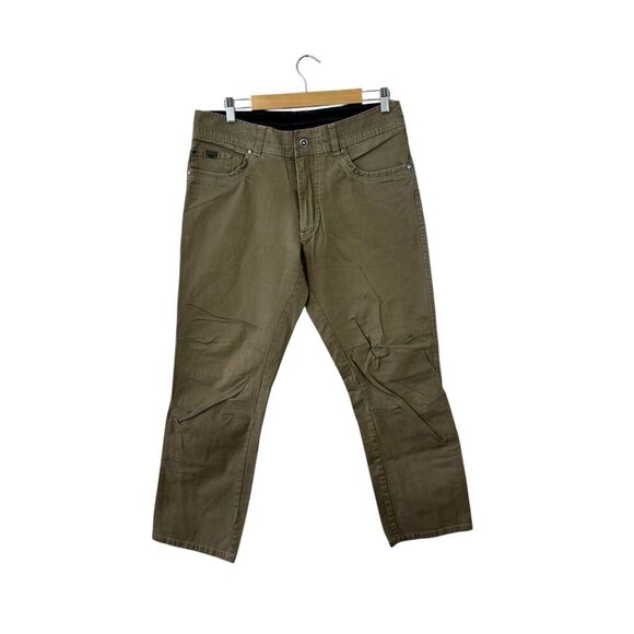 Kuhl 34X30 Kanvus Jeans Pants 35X29 ACTUAL Brown Lightweight Cotton Mens